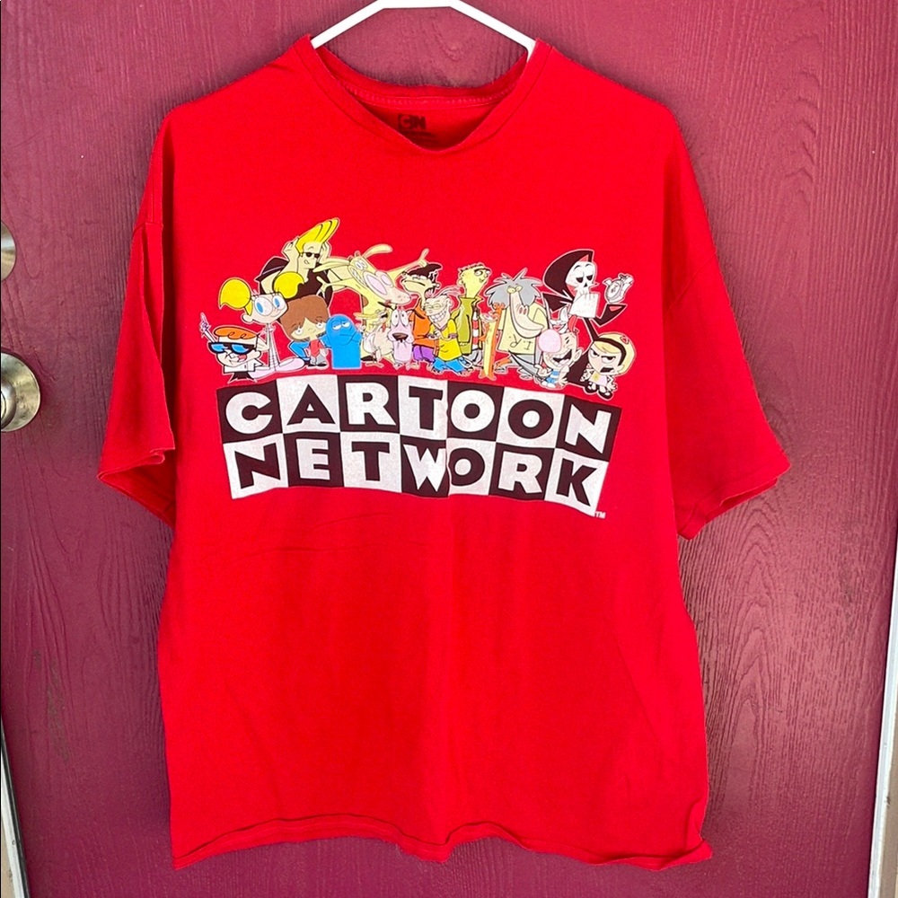 Cartoon Network Red logo characters Tshirt